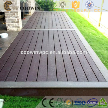 Vente populaire terrasse en composite bois massif en bois Philippines